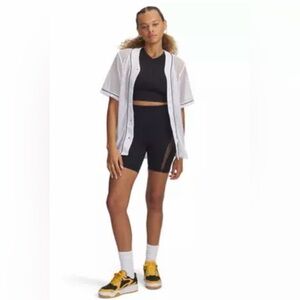 Under Armour Women's UA Sportstyle Baseball Jersey - White